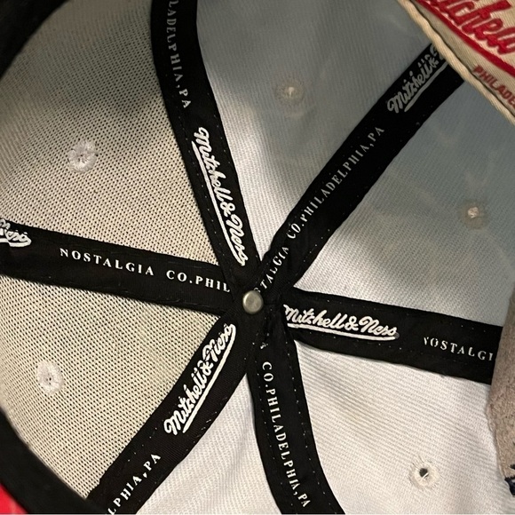 Mitchell & Ness New Orleans Pelicans Hat NBA Snap Back Embroidered Blue Water - Picture 11 of 11